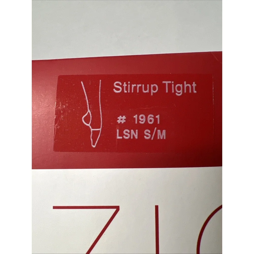 Capezio Ultra Soft Stirrup Tight #1961 LSN I16 1 pair Small/Medium New In Pack